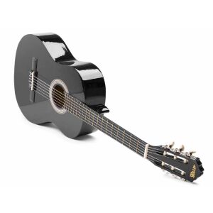 max SoloArt fekete akusztikus gitár, ferde nézet - Hangszer