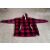 Rot-schwarzer Buffalo-Plaid-Kapuzenpullover