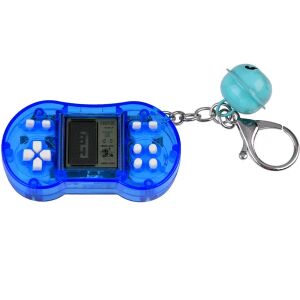 Modrá retro herná konzola kľúčenka so zvončekom - Kľúčenky