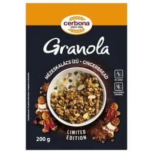 Cerbona Mézeskalács ízű granola müzli 200 g (dobozos) 119562151 - Cerbona