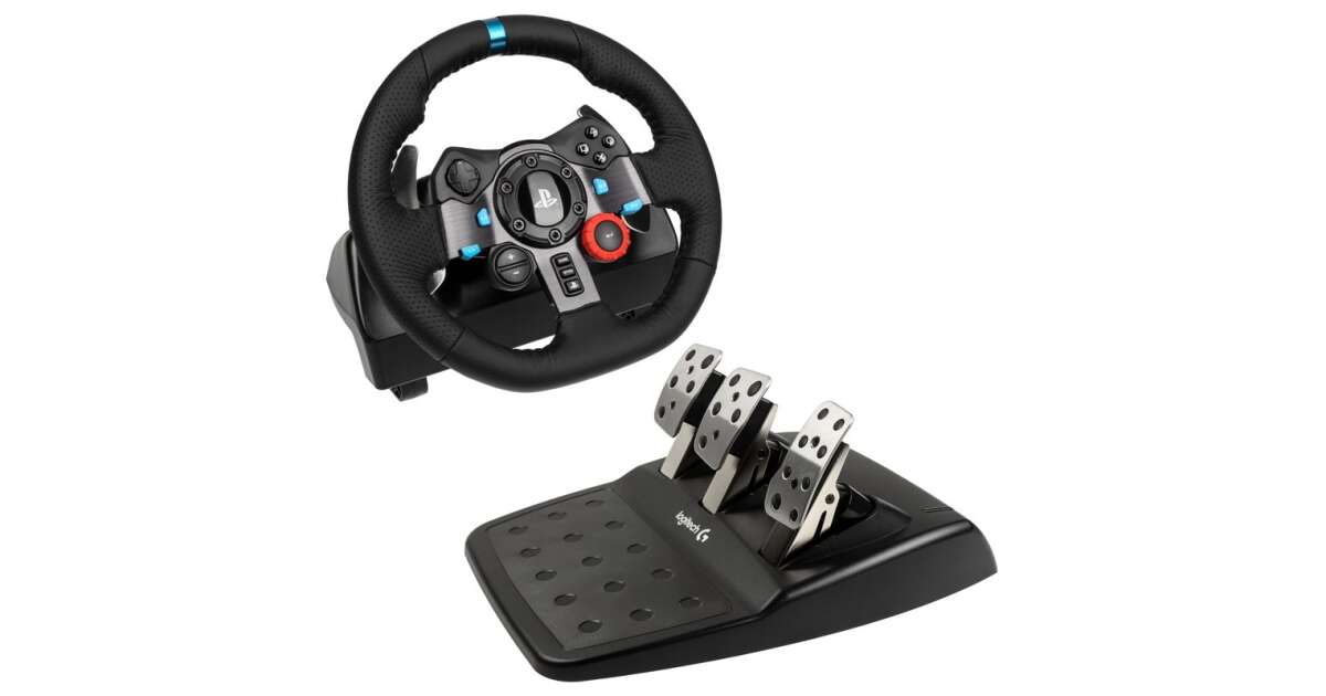 Logitech G G29 Driving Force Black USB 2.0 Steering Wheel + Pedals Analog  PC, PlayStation 4, PlayStation 5, Playstation 3