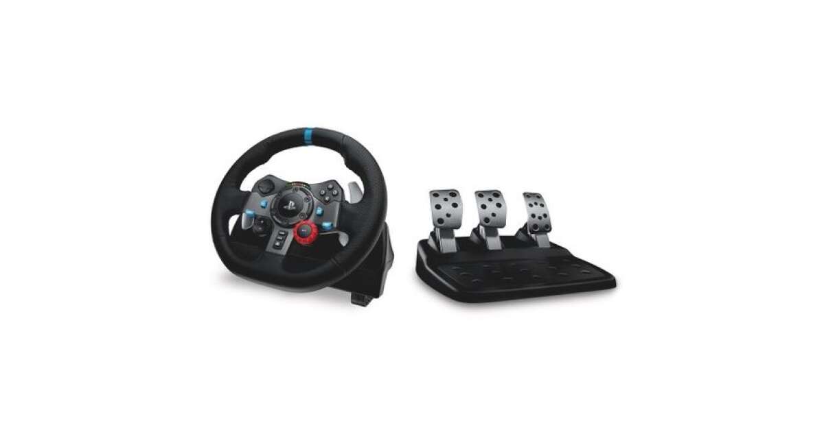 Logitech G G29 Driving Force Black USB 2.0 Steering Wheel + Pedals Analog  PC