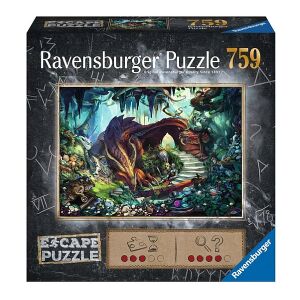 Ravensburger Exit puzzle 759 darabos - A Sárkány-barlangban. Kihívást jelentő kirakó felnőtteknek és 12 év feletti gyerekeknek. Szabadulószobás játék egy dobozban. - Ravensburger Puzzle