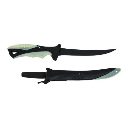 Energo Team filézőkés tokban, 16 cm penge, fekete és zöld, élezővel