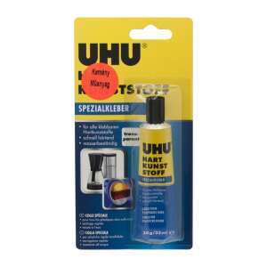 UHU Lepidlo na tvrdý plast 30g, silné, rýchloschnúce, vodotesné, na tvrdé plasty, ABS, akrylové sklo, plexisklo, tvrdý PVC, drevo, papier, kov, sklo, keramiku - Uhu