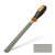 Handy flat wood rasp with medium coarseness, 8 inches long, black and orange handle
