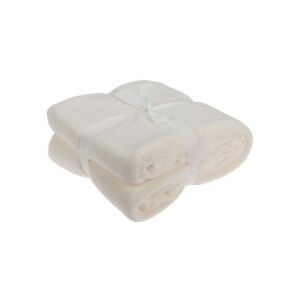 Fehér gyapjú takaró, 180 x 230 cm, puha és meleg - Pléd