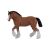 Mojo: konj Clydesdale - 14,4 cm, smeđi 111830394