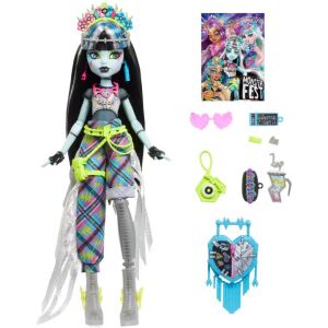 Monster High Frankie Stein Puppe mit Zubehör und Poster - Mattel