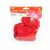 Family Party Heart Balloon Set - 12 red heart balloons in packaging