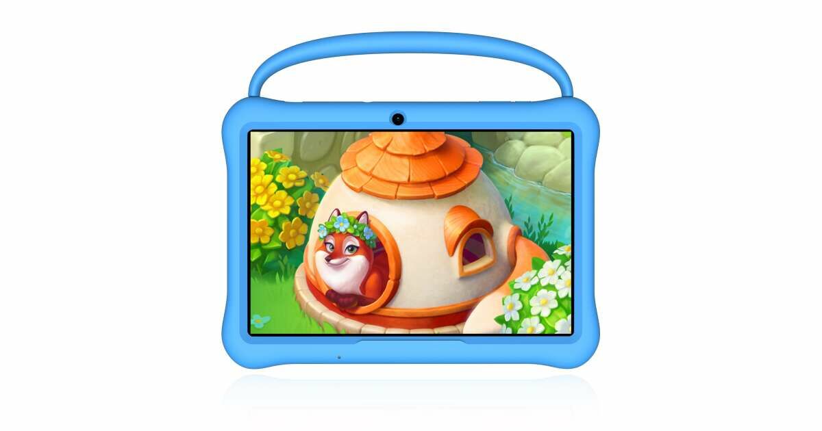 ILIKE 10,1" detský WIFI tablet s puzdrom, šnúrka modrá