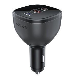 Acefast B14 autós töltő 1xUSB-A és 2xUSB-C csatlakozással 165W - fekete 111857134 - ACEFAST