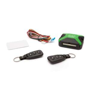 M-N-C Security System Keyless Entry System with two remotes, wiring harness, and instruction manual - Vehicle alarm & lock