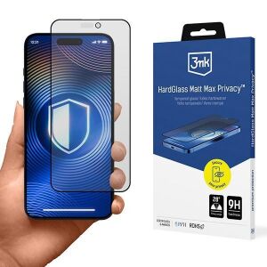 3mk HardGlass Matt Max Privacy Displayschutzfolie für iPhone 14 Pro mit Verpackung - 3MK Schutzfolien für Handys