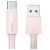 USAMS rózsaszín USB-A - USB-C kábel okostelefonokhoz és táblagépekhez