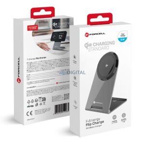 Forcell F-Energy Flip Charge Qi2 MagSafe kompatibles 15W kabelloses Ladegerät Verpackung - Forcell