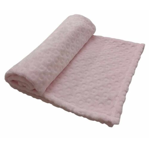 Wellsoft, nyomott mintás babatakaró 70*90 cm - világosrózsaszín 111884795