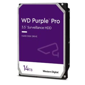 Western Digital Purple Pro 14TB Surveillance HDD for CCTV DVR NVR systems - Internal Hard Drife