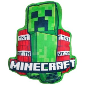 Minecraft Creeper TNT Danger formájú párna, díszpárna - Díszpárna