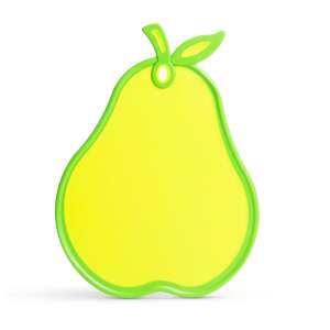 Yellow pear shaped plastic cutting board - Cutting board