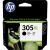 HP 305XL Black Ink Cartridge packaging front view