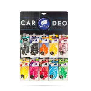 Paloma Car Deo Gold car air freshener set, 12 different scents, leaf design - Paloma Car Air Freshener