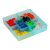 Organizer box with colorful mosaic puzzle pieces