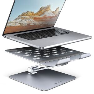 Suport laptop Axagon STND-LQ cu laptop, design ergonomic reglabil - AXAGON