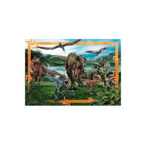 Ułożone Clementoni Jurassic World Predator-Prey 104-elementowe puzzle Maxi - Clementoni Puzzle