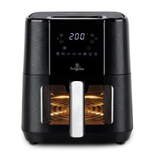 Berlinger Haus Black Silver Collection Air Fryer forró levegős sütő átlátszó ablakkal 5.5 l