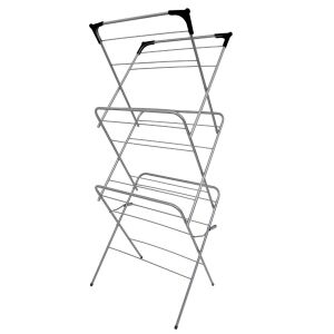 3 szintes króm ruhaszárító állvány, függőleges ruhaszárító - Ruhaszárító