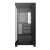 DeepCool CG580 computer case, black, tempered glass side panel, front view