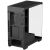 DeepCool CG580 computer case, black, tempered glass side panel, right side view
