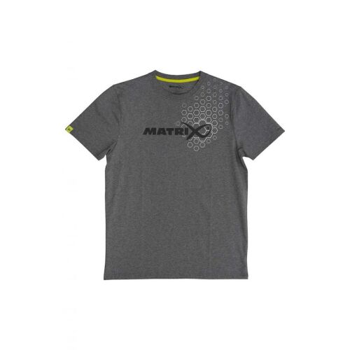 Matrix hex print t-shirt (grey marl) matrix hex print t-shirt grey - s