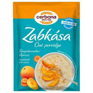 Cerbona Sárgabarackos zabkása, hozzáadott cukor nélkül, édesítőszerrel 50 g 119562165 - Cerbona