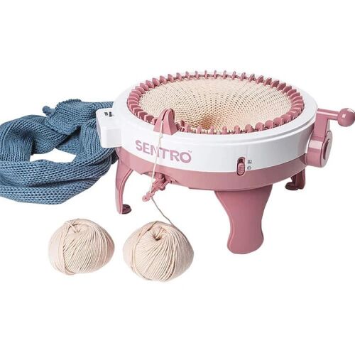 Sentro 8 tűs kötőgép fonallal és kötött sállal