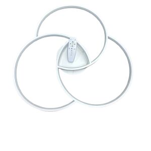 Minimalistische weiße LED-Deckenleuchte mit Fernbedienung - Deckenleuchten