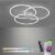 Állítható színhőmérsékletű 3 gyűrűs LED mennyezeti lámpa távirányítóval