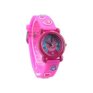 Peppa Pig rosa Uhr für Kinder, Cartoon-Charakter Armbanduhr - Peppa Pig
