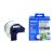 Brother DK-22205 Continuous Paper Label Roll with Dispenser and Box Side View