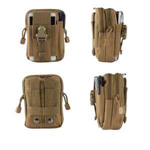 Militärische taktische Tasche, Polyester, Fassungsvermögen 1 l, 18 cm, beige 111996923 - Wanderrucksäcke