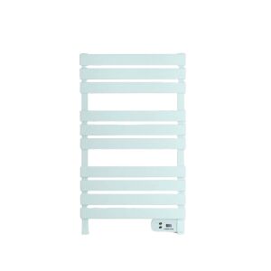 Elektromos fürdőszobai radiátor CREATE, Törölköző melegítő, Törülközőtartó, Hőmérséklet 40°C, Digitális vezérlőpanel, Falra szerelhető, 8 órás időzítő, alacsony fogyasztás, lábakkal és polcca