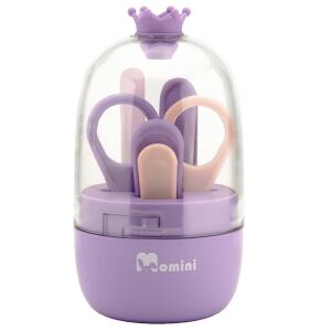 Momini Lilac Baba Manikűr Szett Lila Tokban - Babaápolási szett