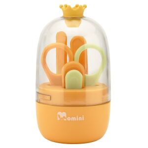 Momini Sunny baba manikűr szett narancssárga tokban - Babaápolási szett