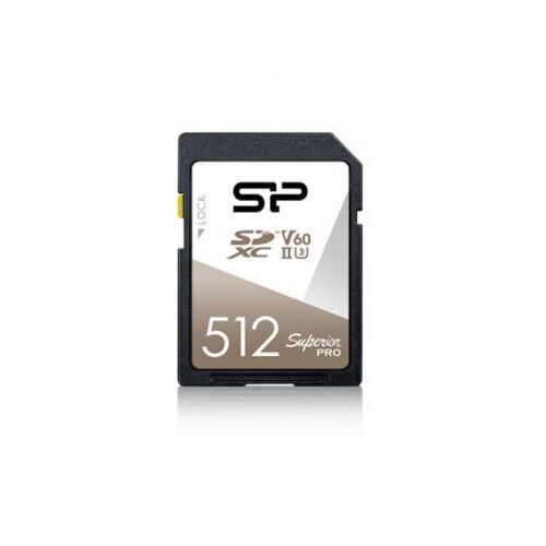 512GB SDXC memória kártya Silicon Power UHS-II U3 V60 Superior Pro (SP512GBSDXJV6V10)