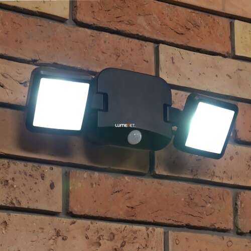 Ledvance kültéri LED reflektor mozgásérzékelővel, hidegfehér, 10 W, fekete, elem nélkül (Battery LED Spotlight)