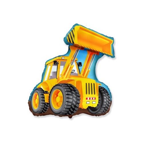 Közelkép a Flexmetal Sárga markoló fólia lufiról - 61 cm