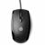 HP X500 Black Wired Mouse, centered