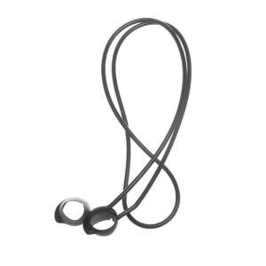 Black silicone neck strap for Samsung Galaxy Buds Plus - Headset Accessory