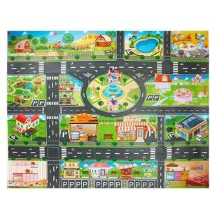 Játszószőnyeg város úthálózattal, ideális játékhoz játékautókkal - Baba & Tipegő